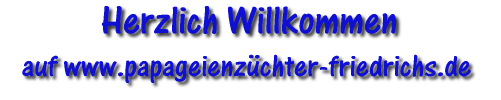 Herzlich willkommen auf www.papageienzuechter-friedrichs.de!